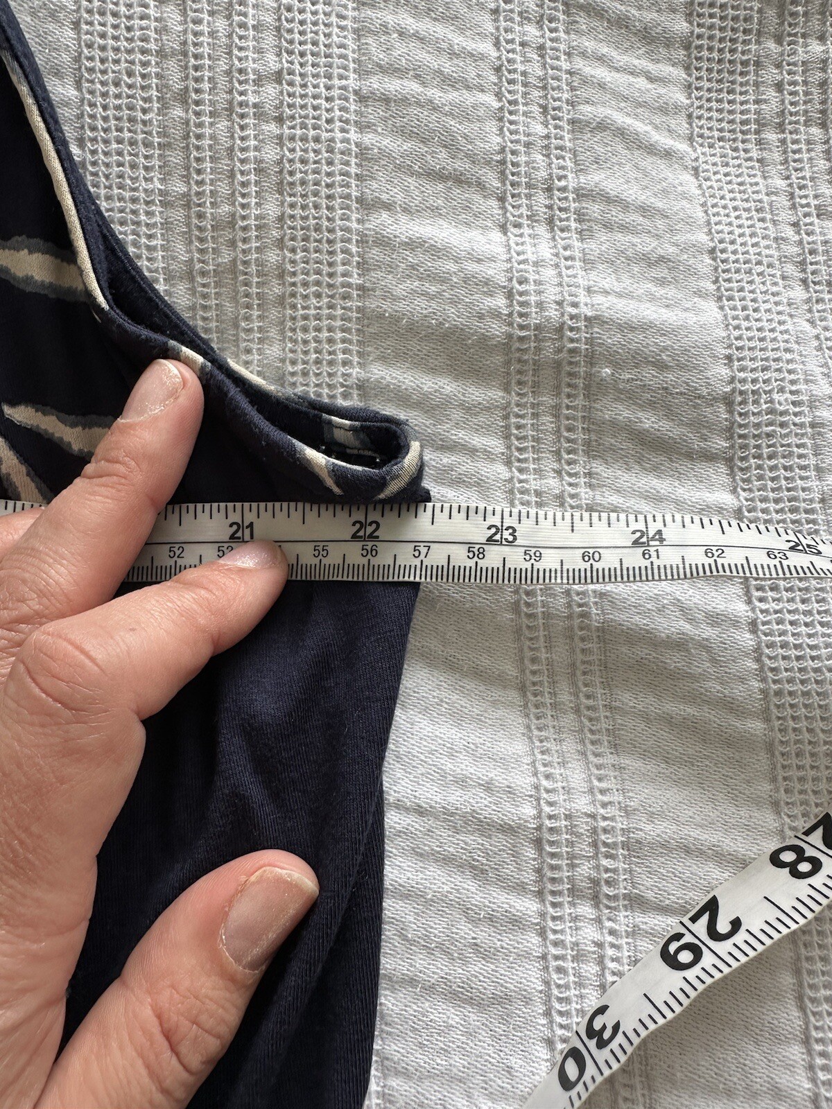 White Stuff Navy Blue Star Pattern Sleeveless Jer… - image 5