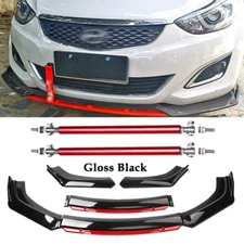 For Hyundai Elantra 2012-15 Front Bumper Lip Body Kit Splitter Spoiler Glossy