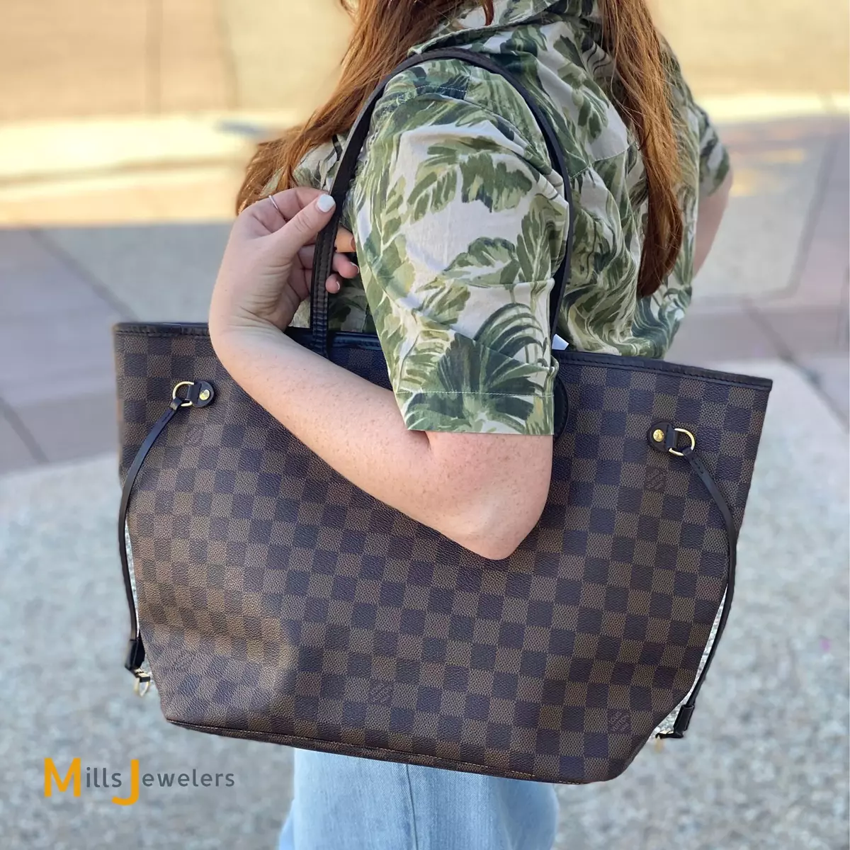 Neverfull MM Damier Ebene Canvas - Handbags