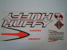 Huffy 4130 Stickers  White, Orange & Black.