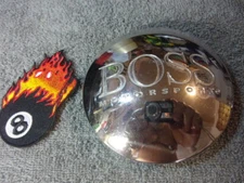 x1 BOSS MOTORSPORTS Chrome Wheel Hub Center Cap #3156 "BIG 'BOSS' LETTERS RARE!"