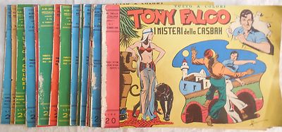 LOTTO TONY FALCO ANASTATICA ALBI DELLA MEZZALUNA 1976 SEQUENZA 1-17 NO