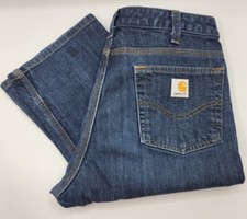 Women's Carhartt Traditional Fit Bootcut Jean Tag Size 10x34 Measures 32x33.5