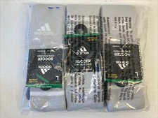 adidas 6 Pack Copa Zone Cushioned IV Soccer Sock Grey Large Men Size 9-13 New