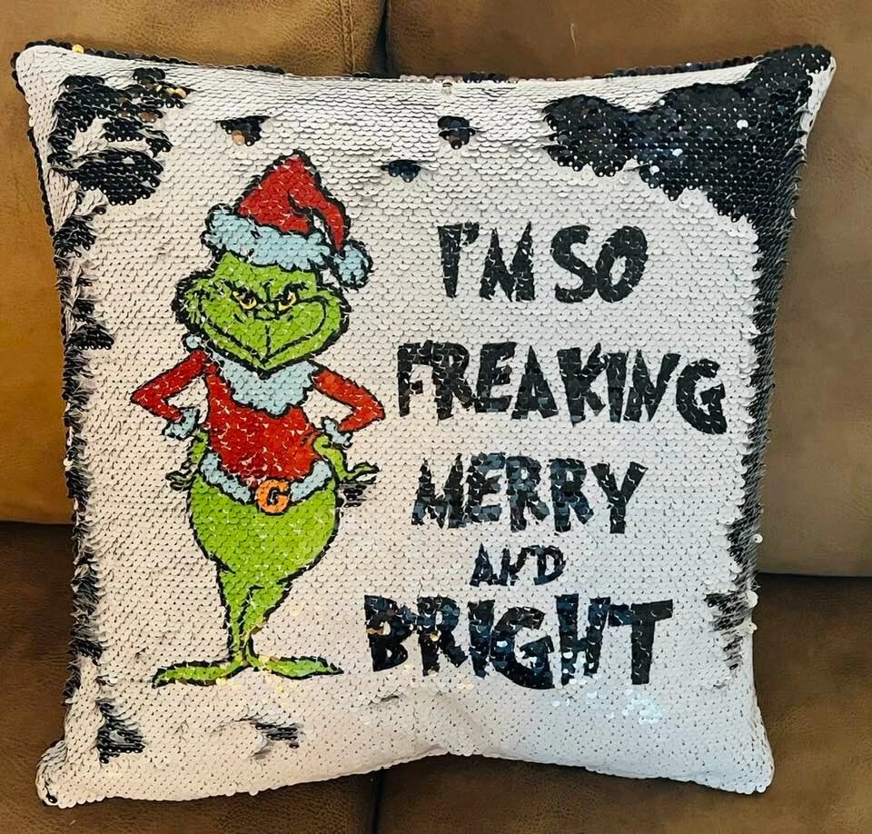 Grinch Pillow, Grinch Christmas Pillow Decor, Grinch Christmas Gift -  Stunning Gift Store