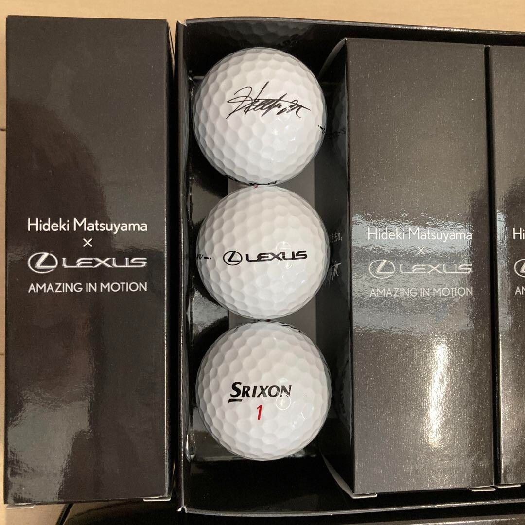 Hideki Matsuyama x Lexus サイン入り　ゴルフボール LEXUS x SRIXON Collabo Golf Ball Z STARXV Signed by Hideki