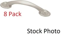 * 8 Pack * Liberty PN0633V-SN-C 3"/96mm Shell Cabinet  Handle Pull