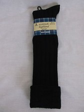 Kilt Socks Mens Kilt Socks Scottish Highland Kilt Socks Black Natural Kilt Socks