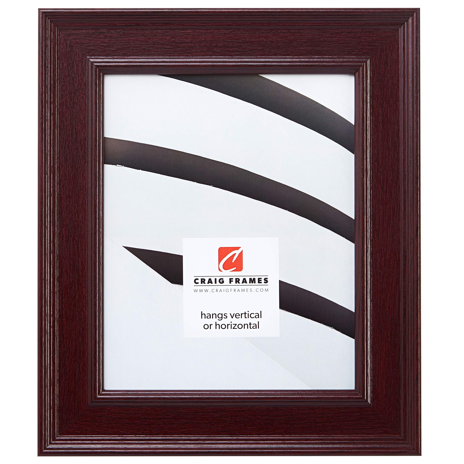 FM97MA 14x20 Inch Smooth Wrap Mahogany Picture Frame with 2-Inch Wide Border