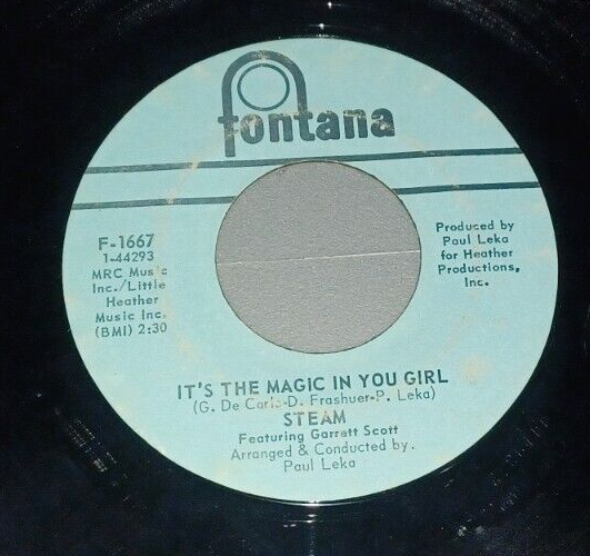 Steam - Na Na Hey Hey Kiss Him Goodbye / It's The Magic In You  : 45rpm Record-image