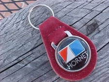 1970s AMC HORNET KEY FOB Fuzzy Maroon Suede NOS American Motors EXC!