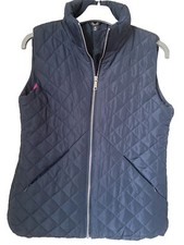 Spirit Navy With Pink Lining Padded  Gilet- Size 8 Bnwt