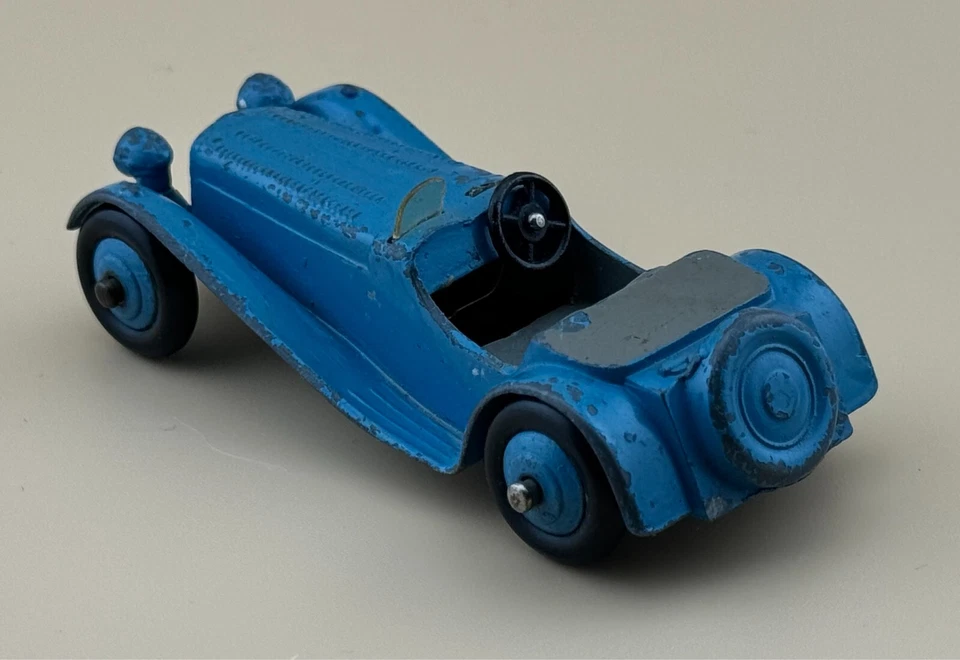 Dinky Toys JAGUAR 1/43 Diecast Modelo Azul Meccano 3" Coche Hecho en Inglaterra Foto 3 de 4