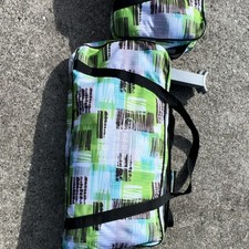 Kid-O-Bunk My Play Foldable Play Yard with Carry Bag - Green Blue Black White