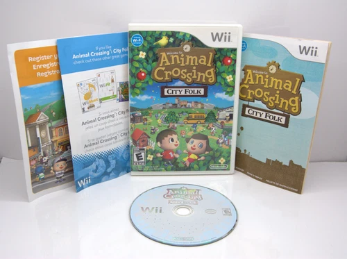 New ListingAnimal Crossing City Folk Wii 2008 CIB Complete w/ Manual Tested - FREE Shipping