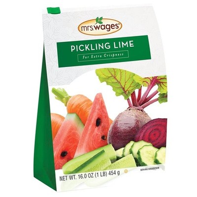 Mrs. Wages Pickling Lime | Easy-to-Make | 1 lb Resealable Bag