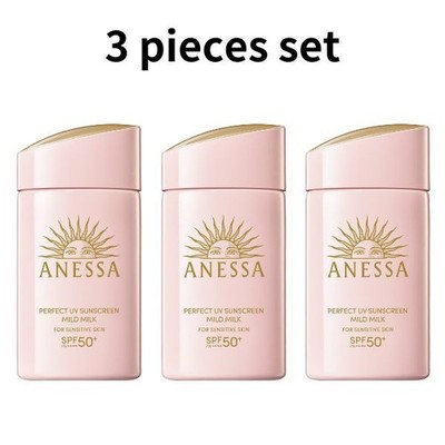 ANESSA Perfect UV Sunscreen Mild Milk NA SPF50+ PA++++ 60ml×3 Shiseido JP F/S
