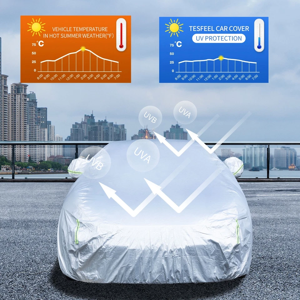 For 1998-2010 Volvo V70 Custom Car Cover All-Weather 100% Waterproof Outdoor - Image 4 of 4