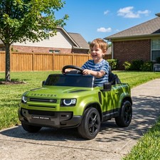 Qaba 12V Ride on Car Licensed Land Rover with Suspension  Remote, Green