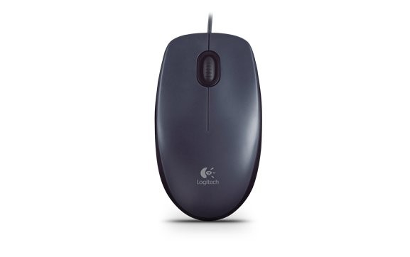 Logitech 910-001793 Logitech M 90 Optical Mouse USB Schwarz-image