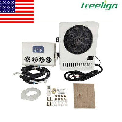 For Cab Semi Trucks Bus RV Caravan 12V Air Conditioner Split AC Kit Universal