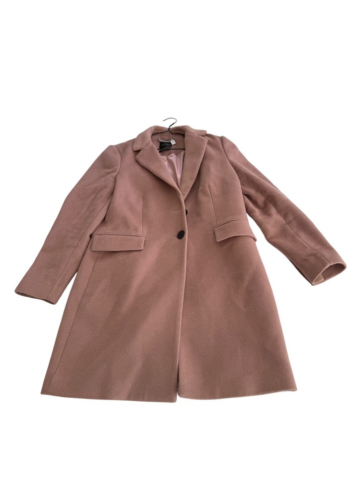 Portmans Womens size M-L Pink Wool Blend Overcoat Good Condition