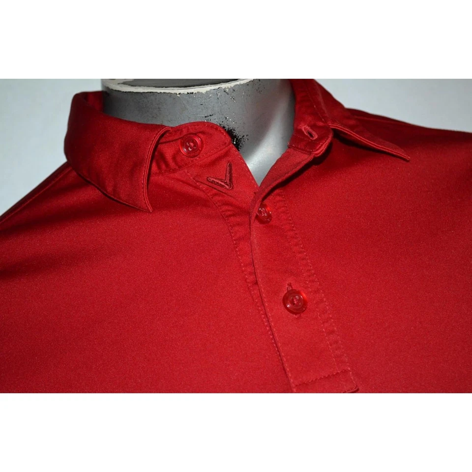 Polo de golf 25541 Callaway rojo poliéster talla mediana para hombre Foto 4 de 4