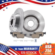 11.89 Rear Disc Rotors Brake Pads Kit For 2013-2016 Ford Fusion Lincoln Mkz