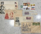 5 INAUGURATION COVER  Envelopes + stamps ! JFK, FDR, Eisenhower  As old as 1933  — photo 1