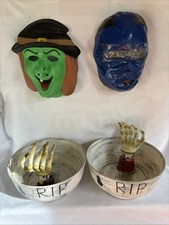 Pre-Loved Used Halloween Decoration Lot Of 4 Items .