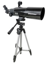 Celestron Travel Scope 80 Refractor Telescope Black w/ Backpack Tested 22030