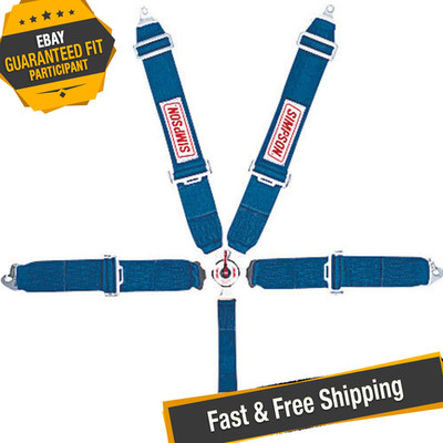 Simpson Racing 29110BL Blue Lever Camlock Harness
