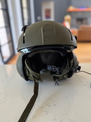 GENTEX SPH SPH4B REGULAR DUAL VISOR HELICOPTER PILOT FLIGHT HELMET