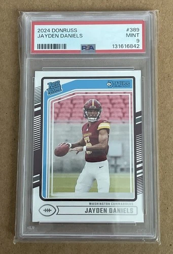 Jayden Daniels 2024 Donruss #248 Rookie Card PSA 9 Washington Commanders