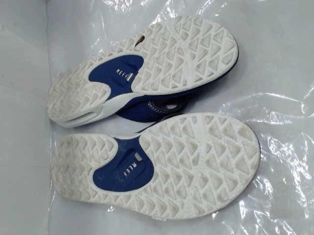 UsadoMuy Bueno - Chanclas Reef Para Hombres Abanico Prejuego, Azul Marino/Blanco, 8 Foto 4 de 4
