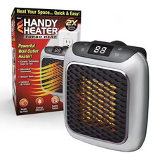 800W Mini Electric Heater Wall Mounted Hot Air Blower with Remote Control Housho