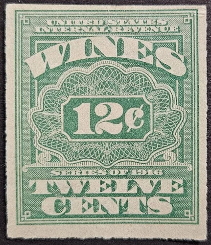 US Stamp Collection - Revenue - Cordial & Wine - Scott # RE38 - MNG