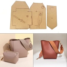 DIY Sewing Pattern Leather Craft Shoulder Bags Template Pattern Hollowed...
