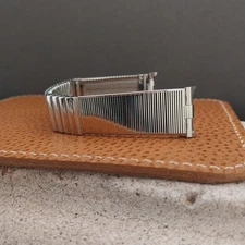 18mm 19mm Stainless Steel JB Champion USA Mid-Century nos Vintage Watch Band