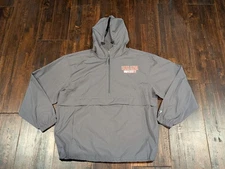Loma Linda University Windbreaker Pullover Mens Medium Gray Champion Hooded
