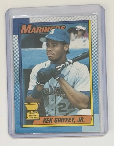 1990 Topps - Ken Griffey Jr #336 All Star Rookie Cup RARE Error Card Blank Back