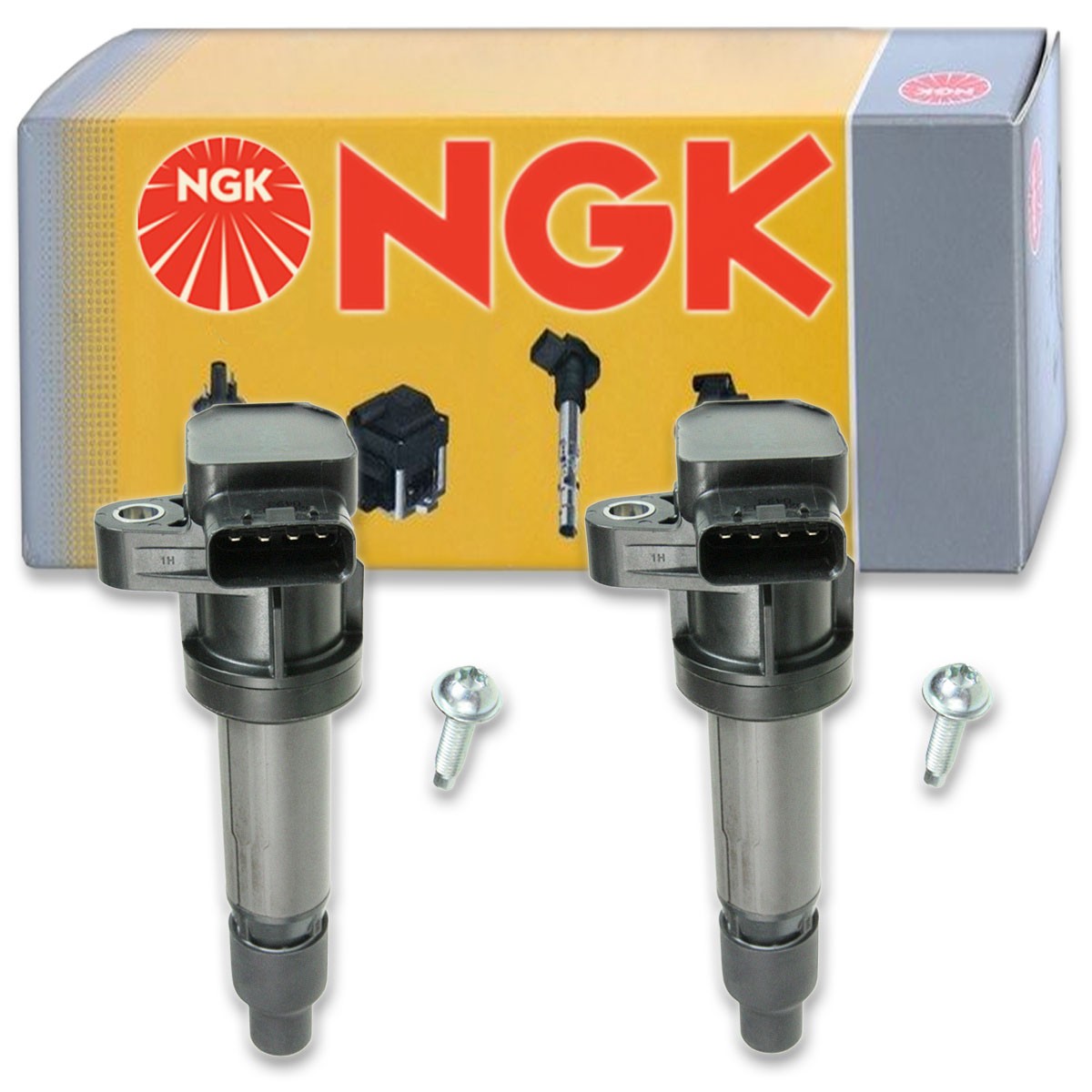 2 pc NGK 48718 U5185 Ignition Coils for UF564 UF-564 IC644 GN10455 E1064 cc