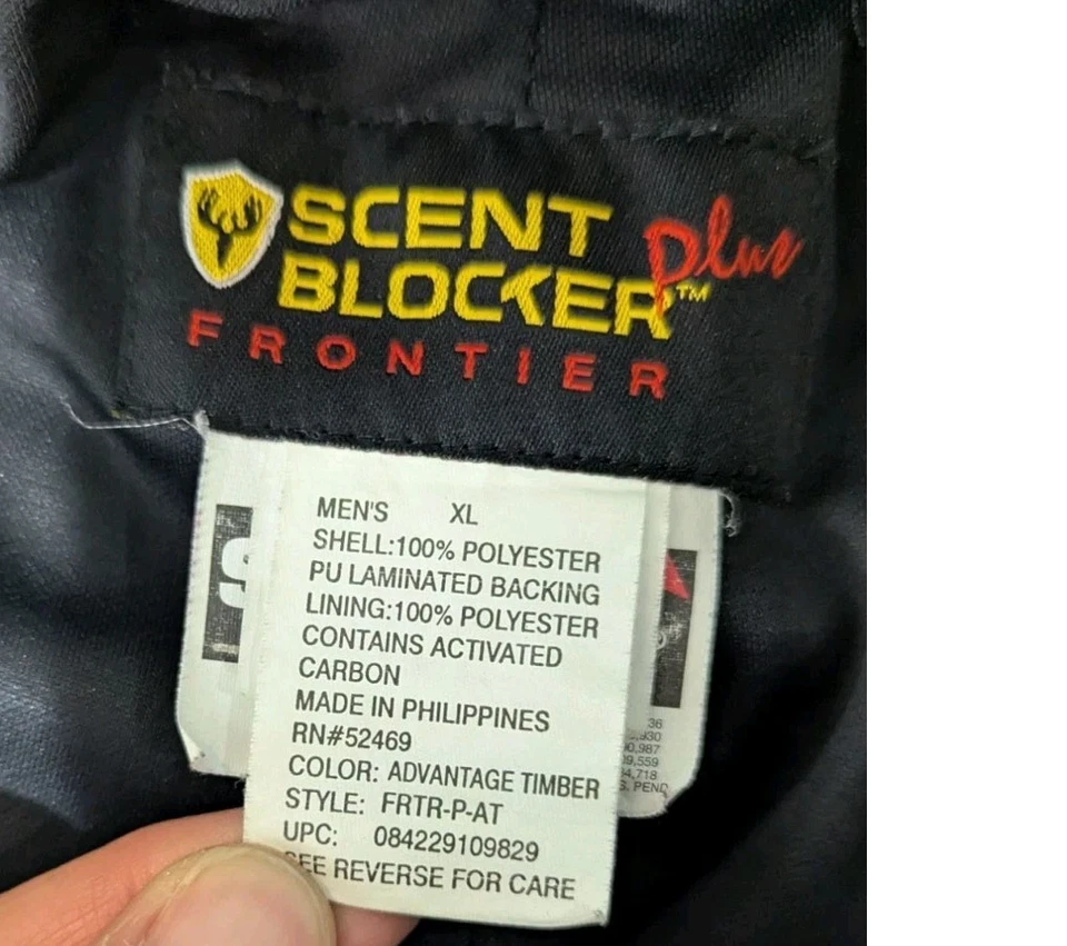 Scent Blocker Plus XL Lined Advantage Timber Cargo Pants Camo Hunting 36x32.5 - Image 4 of 4