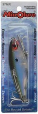 MirrOLure 27MR-18 Mirrodine XL Twitchbait, 3 1/8", 9/16oz, Grn Bk/Wht/Silver