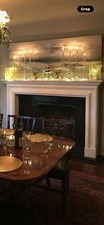 White Stone Fireplace Surround / mantelpiece