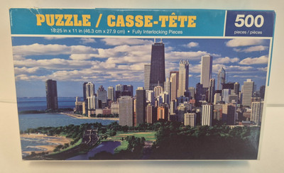 500 Piece Puzzle GREENBRIER INTERNATIONAL City Skyline Vintage NEW SEALED
