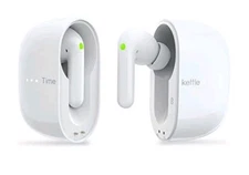 TimeKettle M3 White Bluetooth 3 In 1 Language Translator Earbuds With Manual