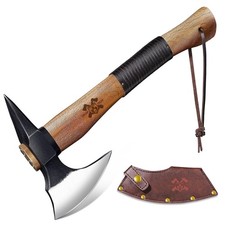 Grumpy Bear 15" Camping Hatchet, Survival Axe with Sheath, High 15inch, Black 