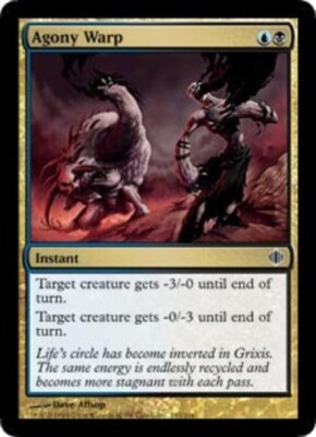 Heavy Play, English MTG Regular Agony Warp Shards of Alara Magic the Gathering