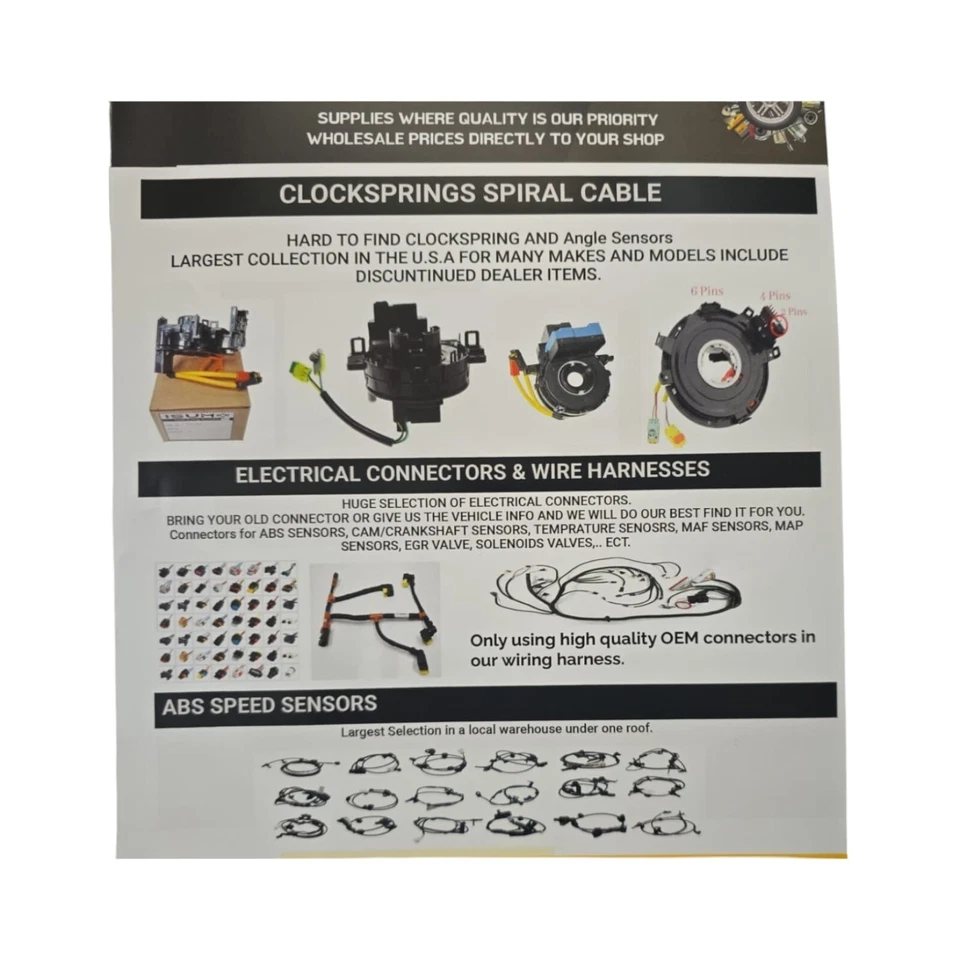 Sensor de velocidad de rueda ABS trasero izquierdo/derecho ARC1167 se adapta a: Chrysler Dodge 2001-2007 Foto 2 de 4